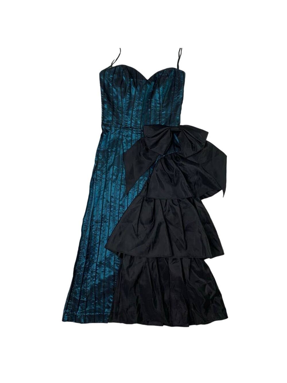 Blue Translucent Preppy Goth Halter Punk Opulent Bride